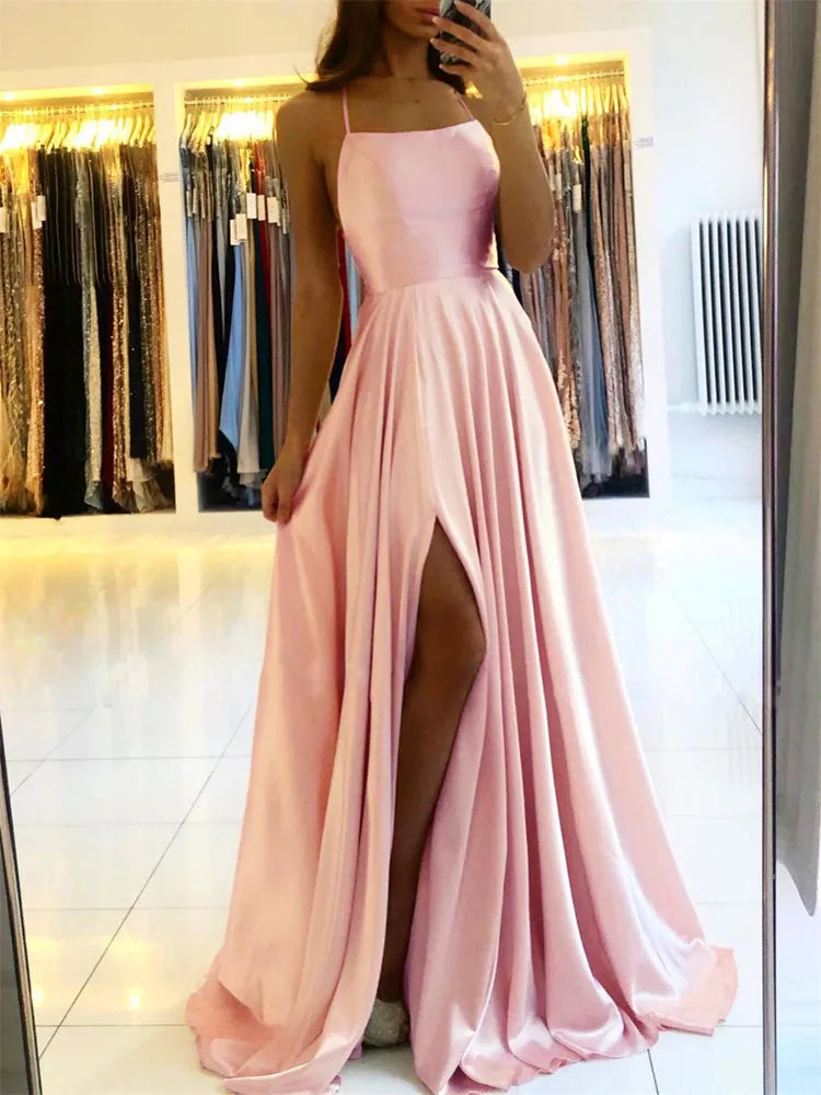 Women's Satin Maxi Dress