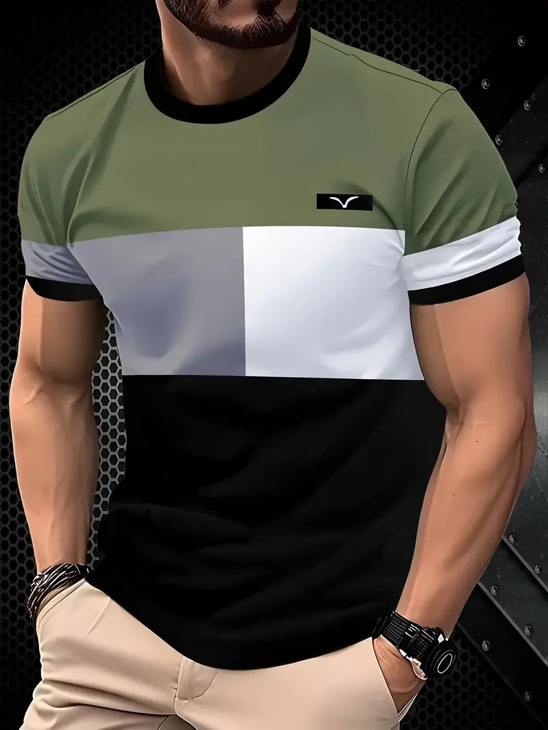 Men's Stripe Print T-Shirt