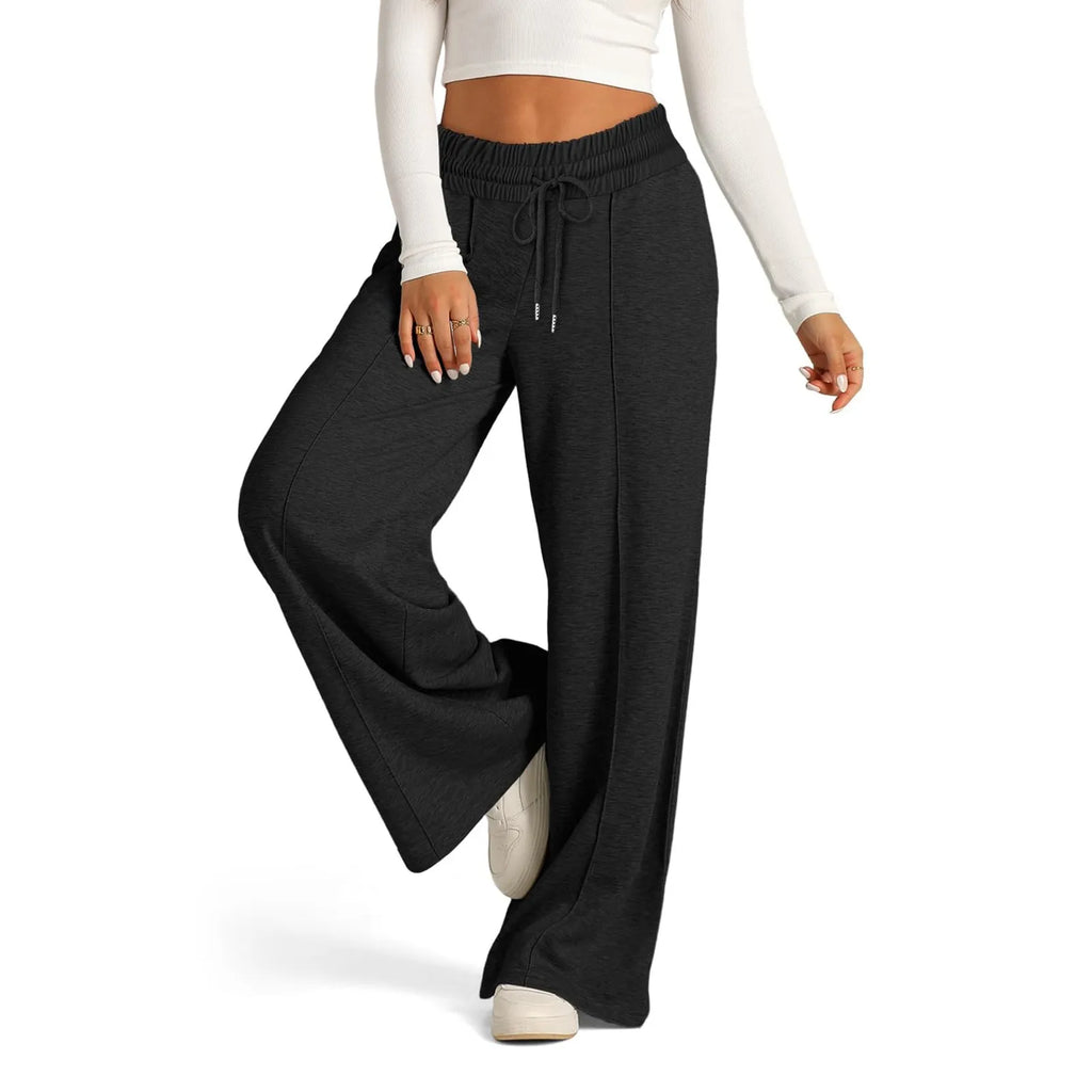 Women's Fleece Wide Leg Joggers