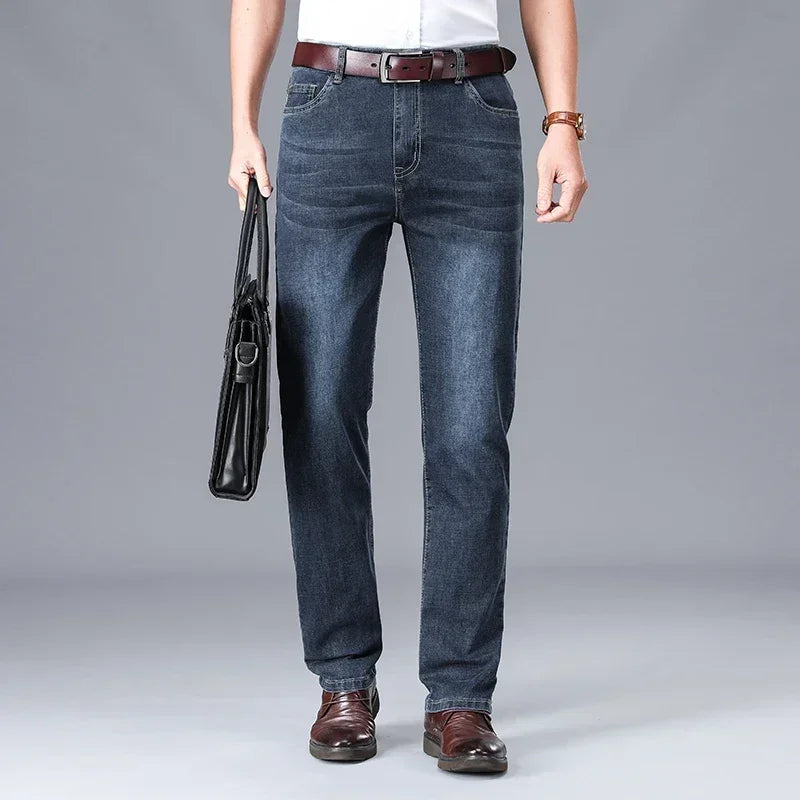 Men's Grey Stretch Jeans