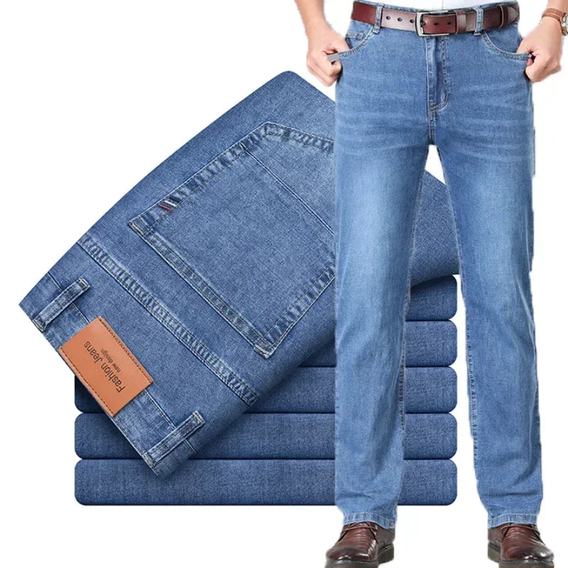 Men's Grey Stretch Jeans