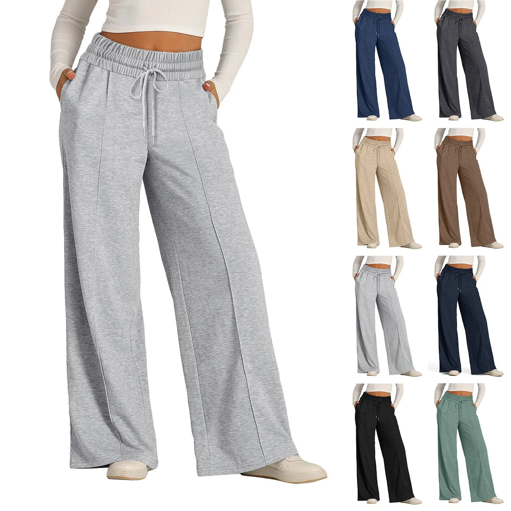 Women's Fleece Wide Leg Joggers